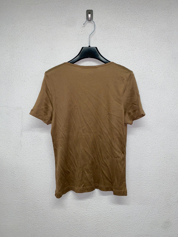 VINTAGE brown blouse (L)