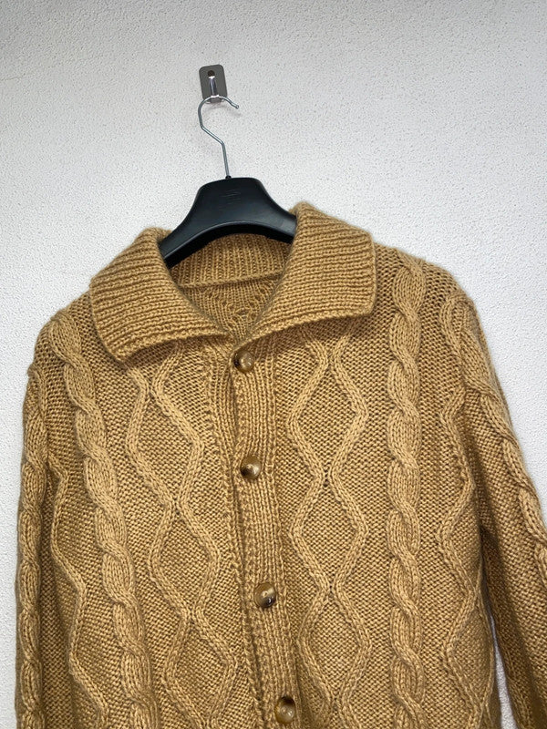 VINTAGE knit wool cardigan (M/L)
