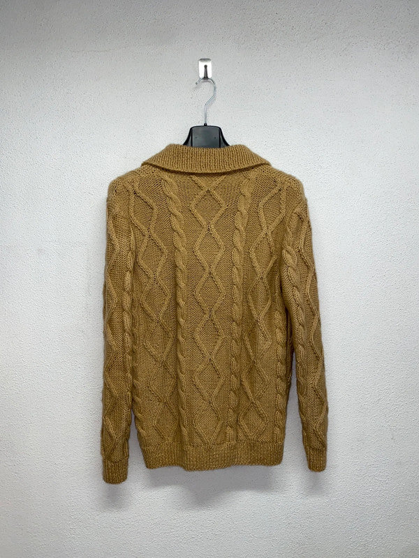 VINTAGE knit wool cardigan (M/L)