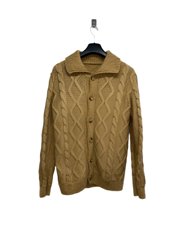 VINTAGE knit wool cardigan (M/L)