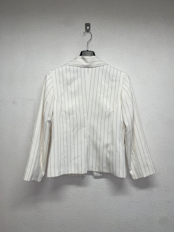 VINTAGE striped classy chic shirt/jacket (M)