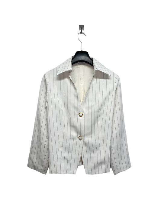 VINTAGE striped classy chic shirt/jacket (M)