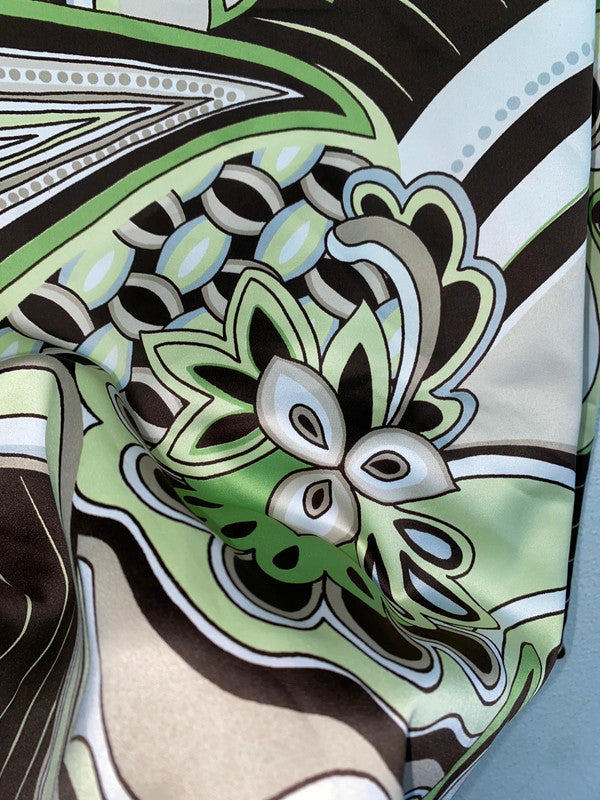 VINTAGE pattern midi skirt (S/M)