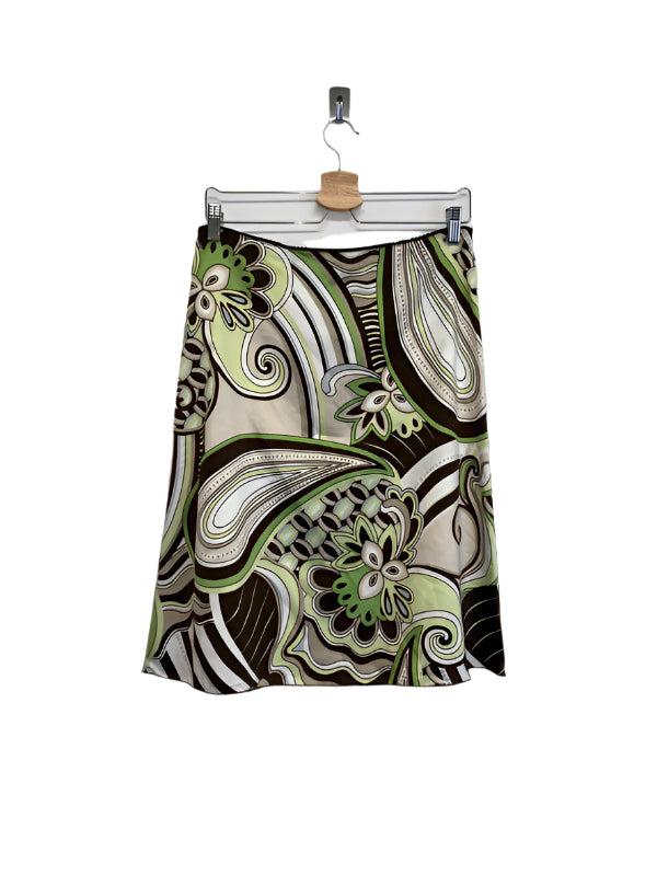 VINTAGE pattern midi skirt (S/M)