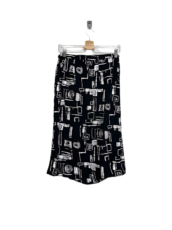 VINTAGE Y2K graphic midi skirt(M)