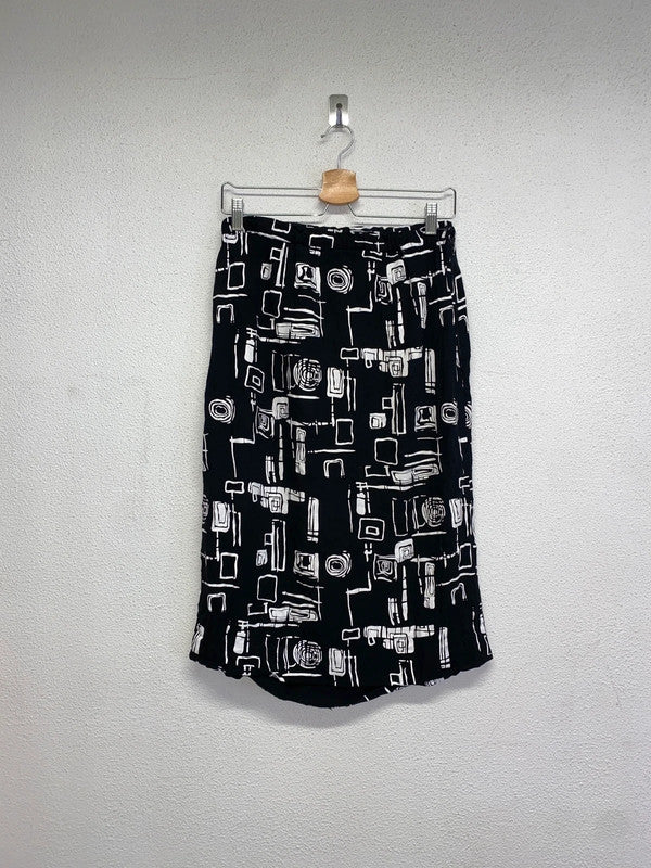 VINTAGE Y2K graphic midi skirt(M)