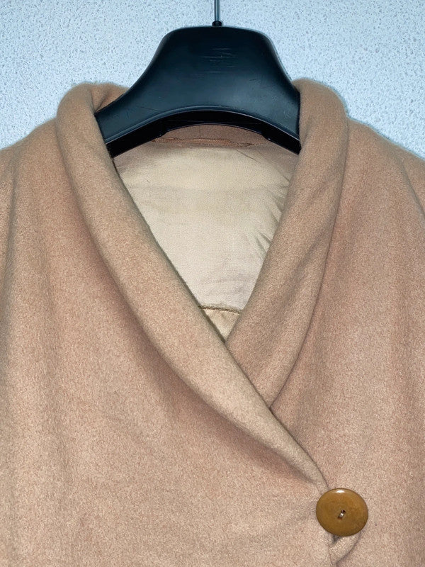 VINTAGE Betty Barclay cashmere asymmetrical midi coat (L)