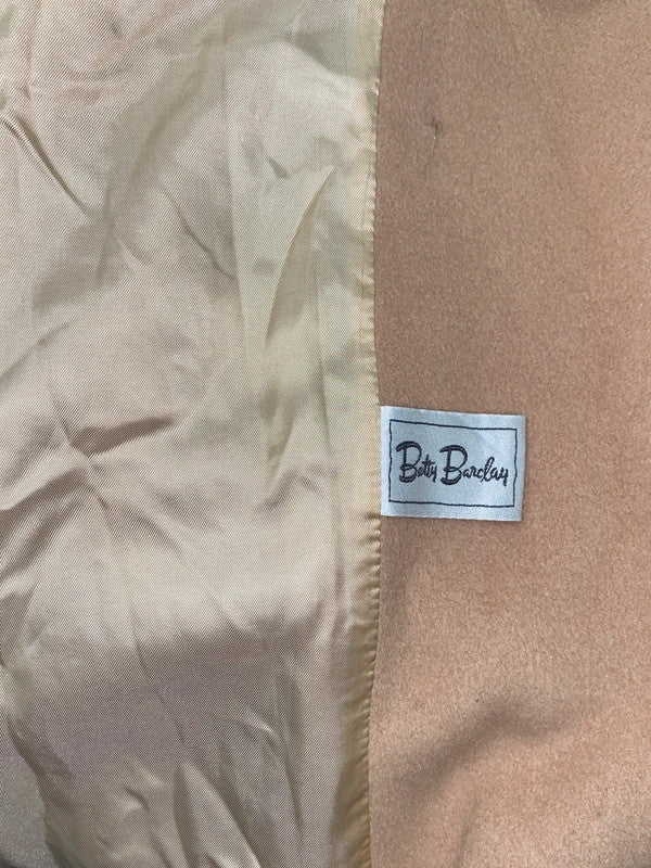 VINTAGE Betty Barclay cashmere asymmetrical midi coat (L)