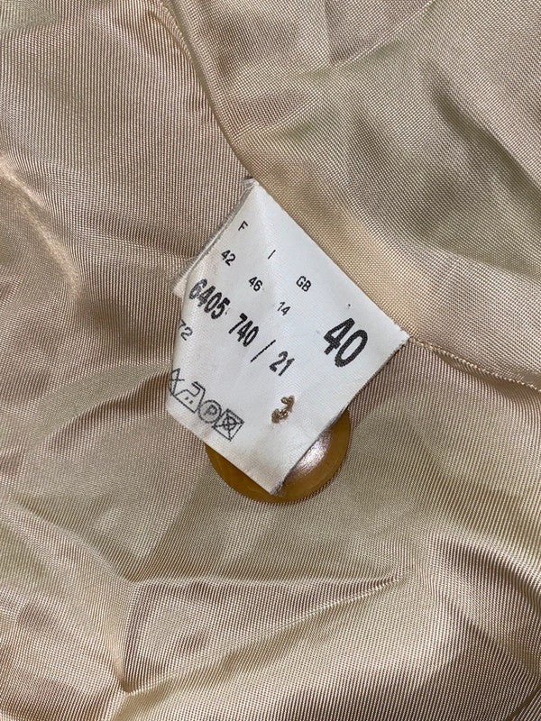 VINTAGE Betty Barclay cashmere asymmetrical midi coat (L)