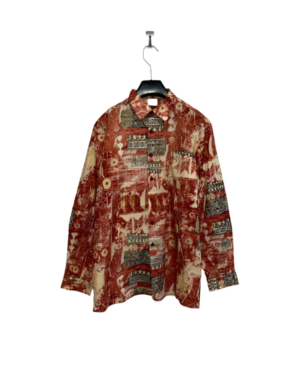 VINTAGE button up shirt boxy fit (S/M)