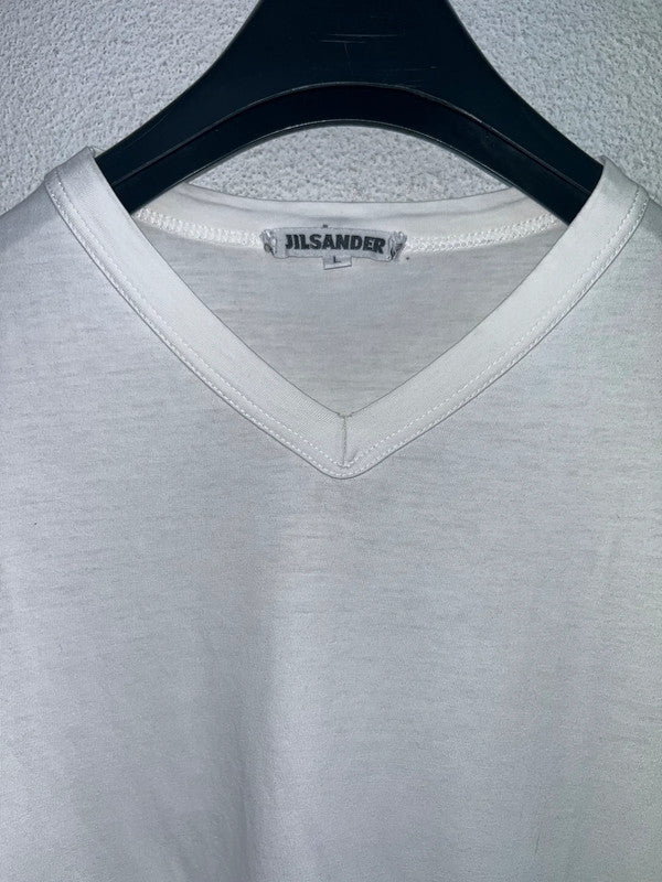 JIL SANDER white cotton tee (M/L)