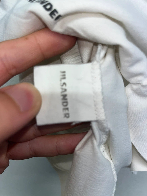 JIL SANDER white cotton tee (M/L)