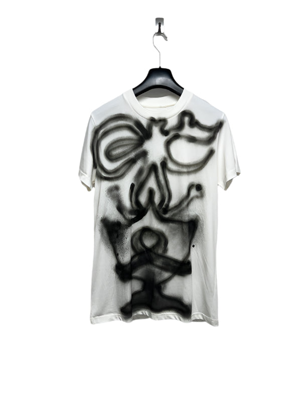 CUSTOMIZED Graffiti airbrush drawing graphic t-shirt (M)
