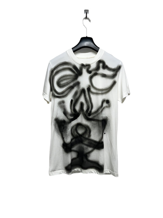 CUSTOMIZED Graffiti airbrush drawing graphic t-shirt (M)