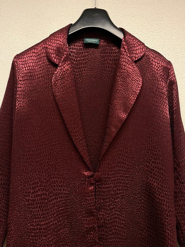 VINTAGE snakeskin effect shiny light jacket (M)