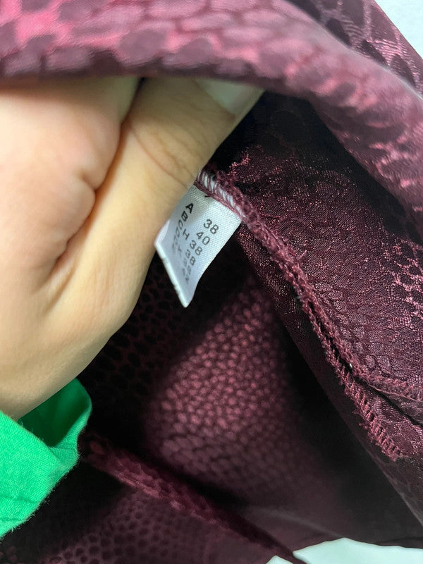 VINTAGE snakeskin effect shiny light jacket (M)