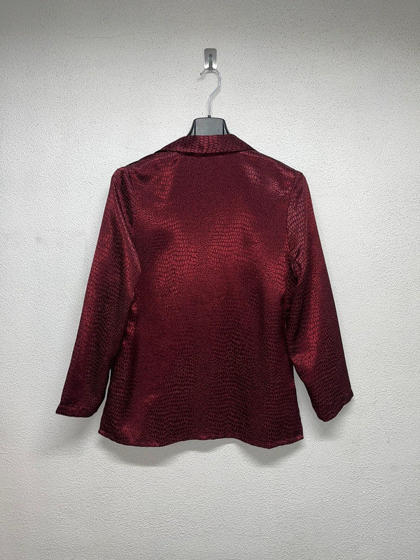 VINTAGE snakeskin effect shiny light jacket (M)