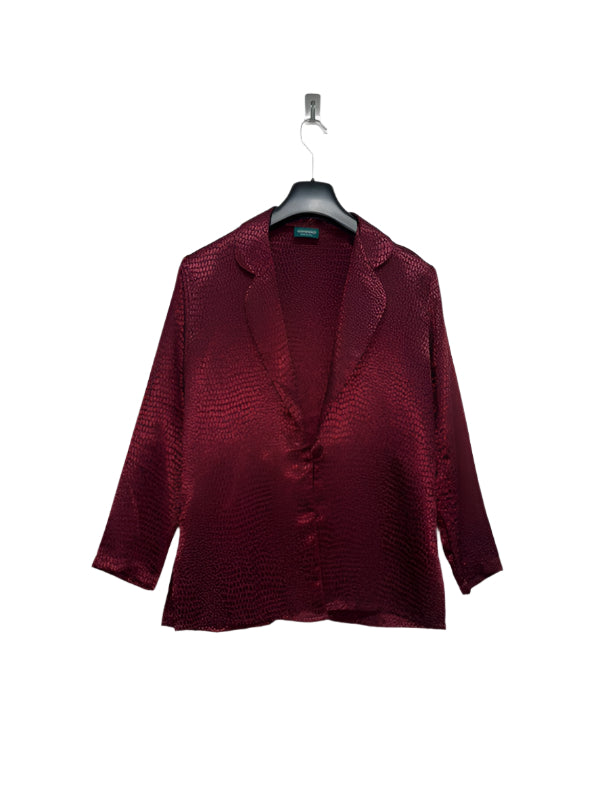 VINTAGE snakeskin effect shiny light jacket (M)