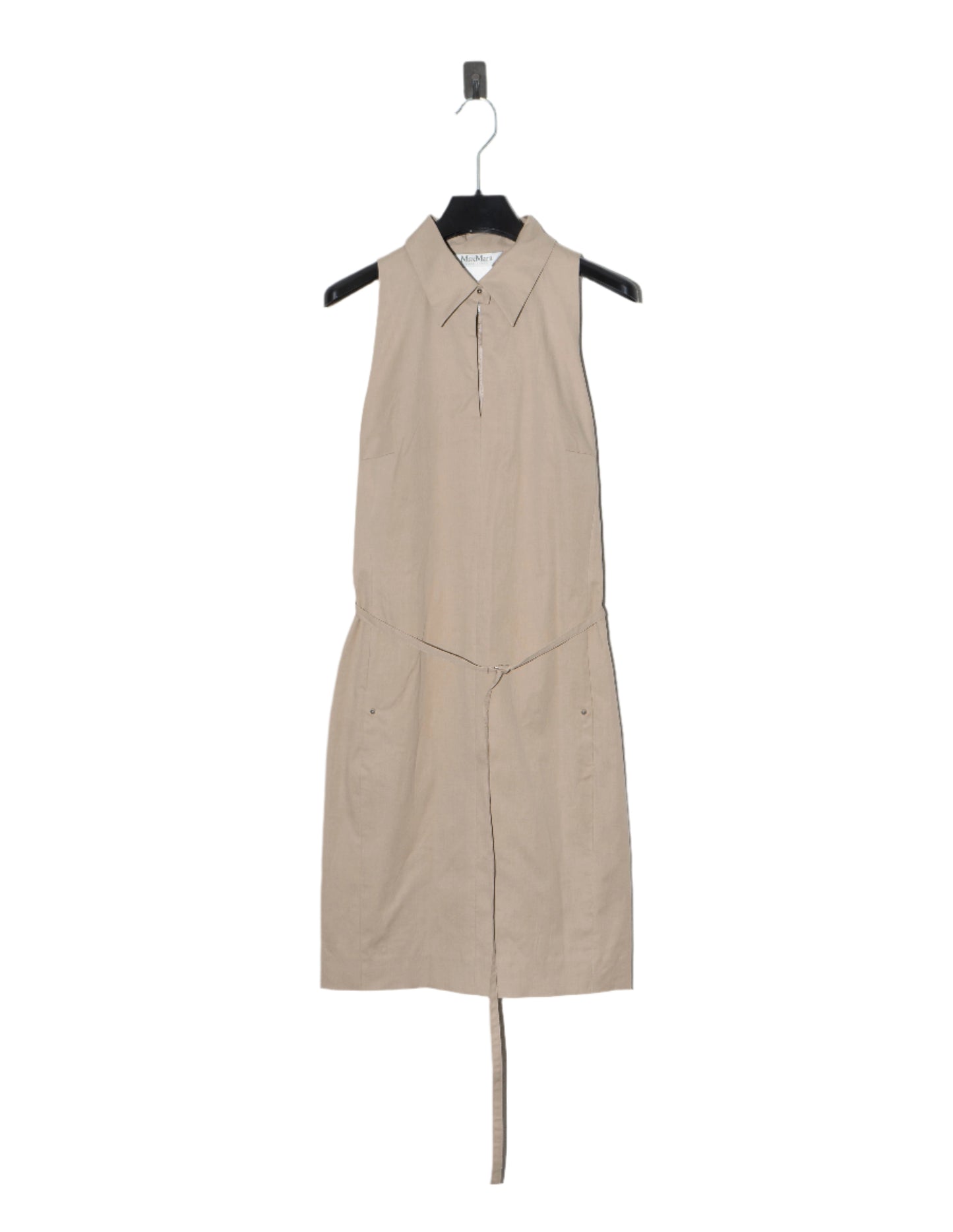 MAX MARA Beige mini dress with belt (S)