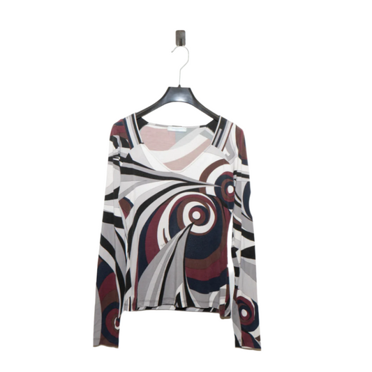 EMILIO PUCCI geometric stretchy top (S)