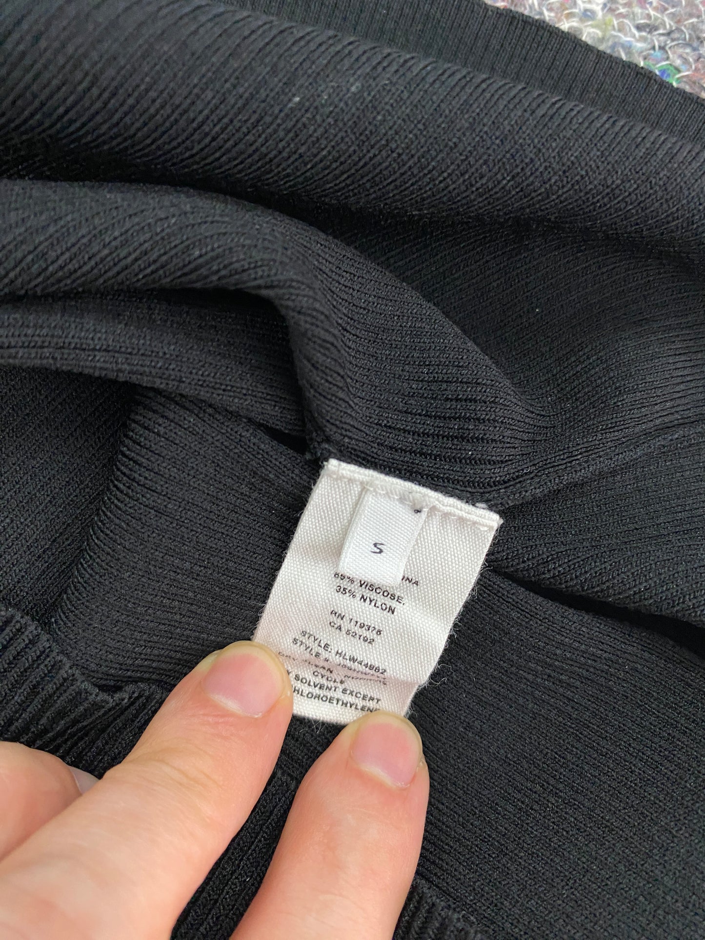 HELMUT LANG asymmetrical neckline dress (S)