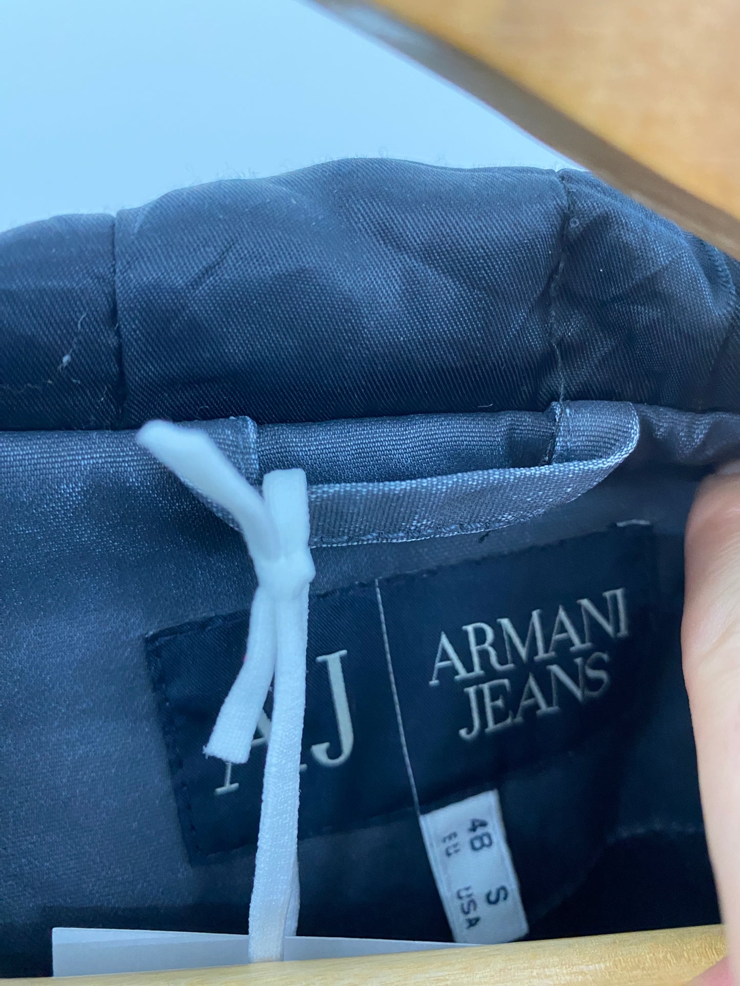 ARMANI grey blue jacket with side buttons (S)