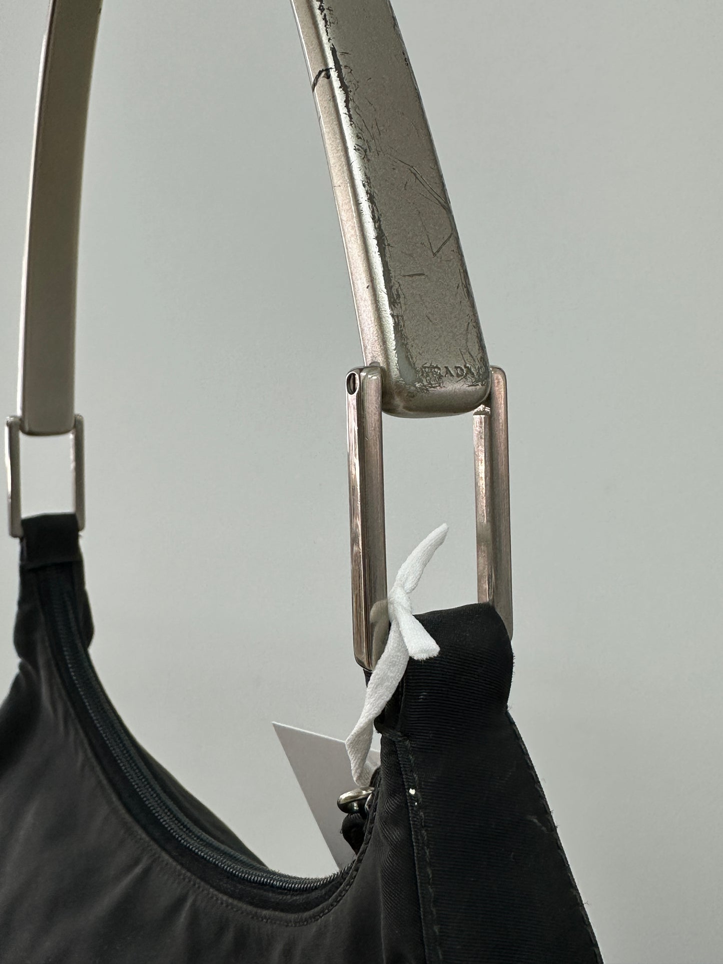 PRADA bag w/metal handle