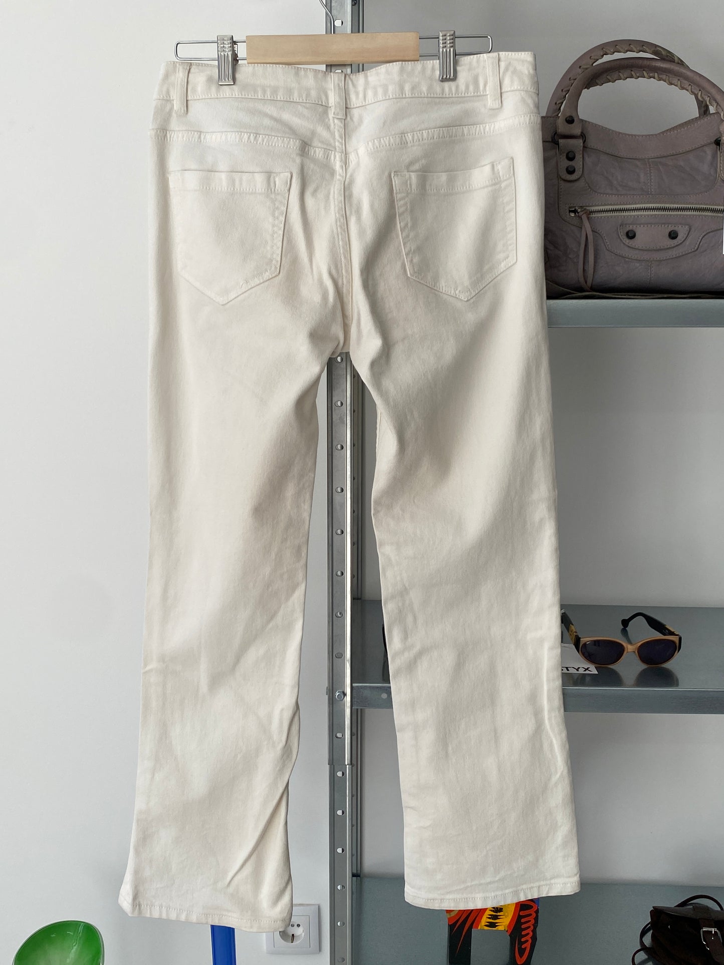 PRADA luna rossa white jeans (L)