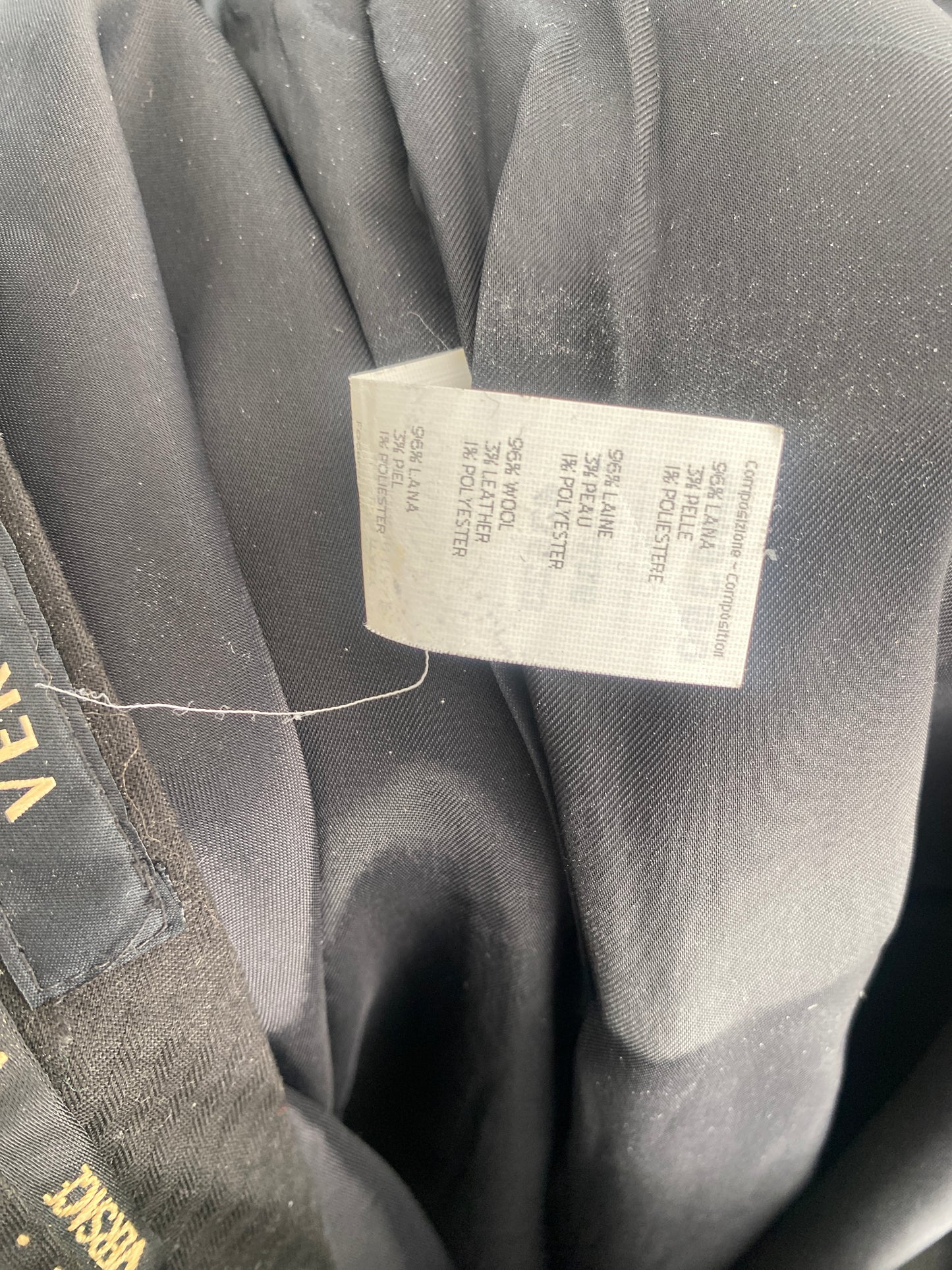 VERSACE pinstripe office skirt (S)
