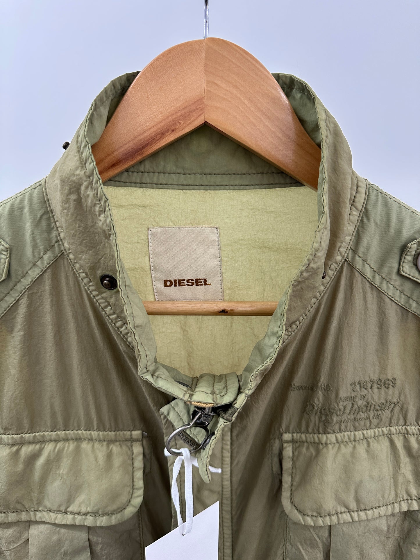 DIESEL green jacket/ vest (XL)