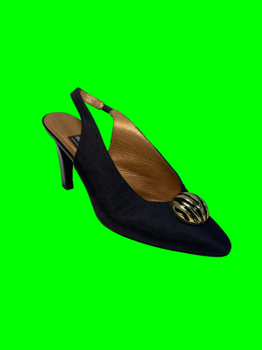 STUART WEITZMAN High heels black with gold ball details (38.5)