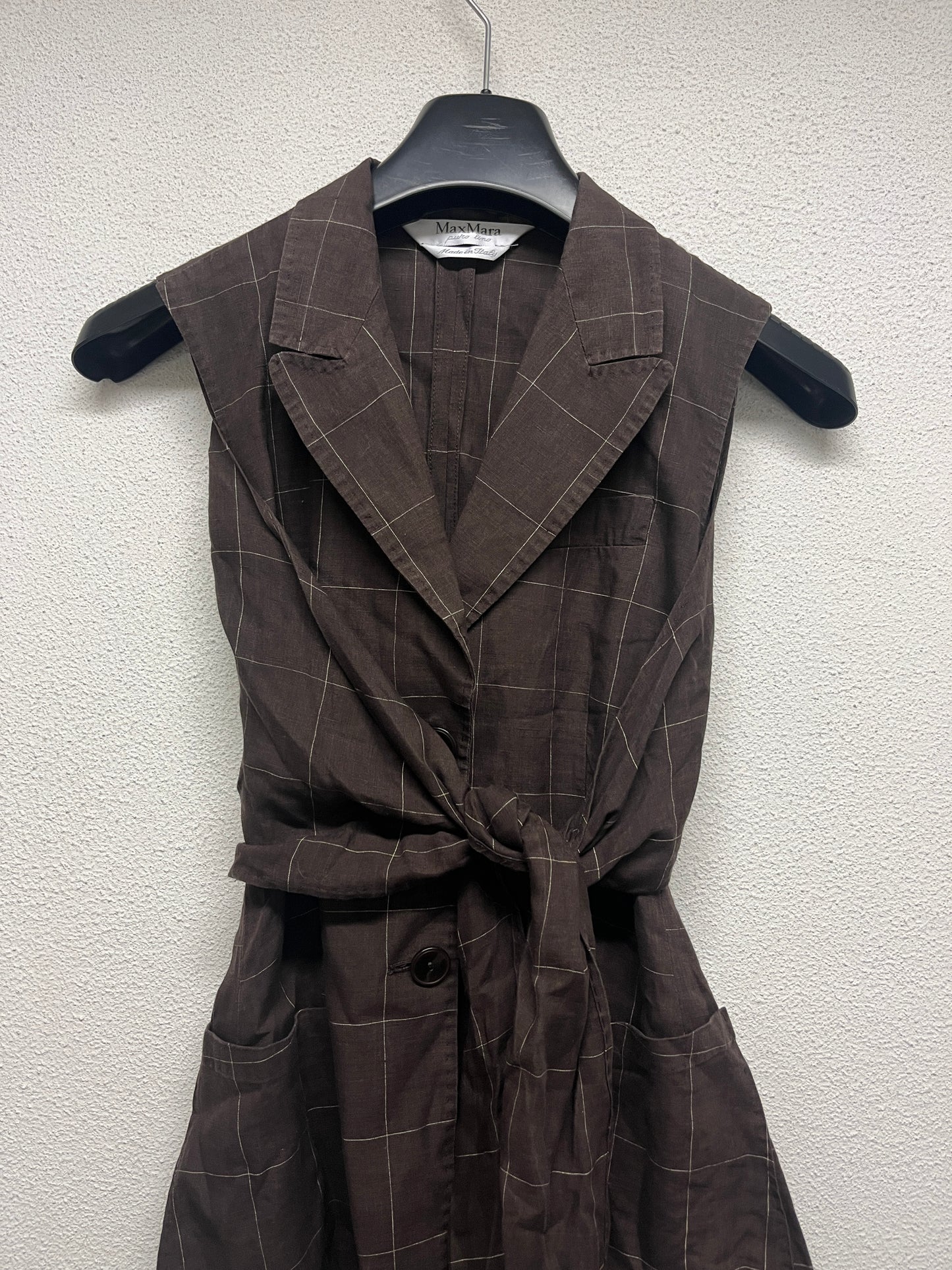 MAX MARA linen brown vest (XL)