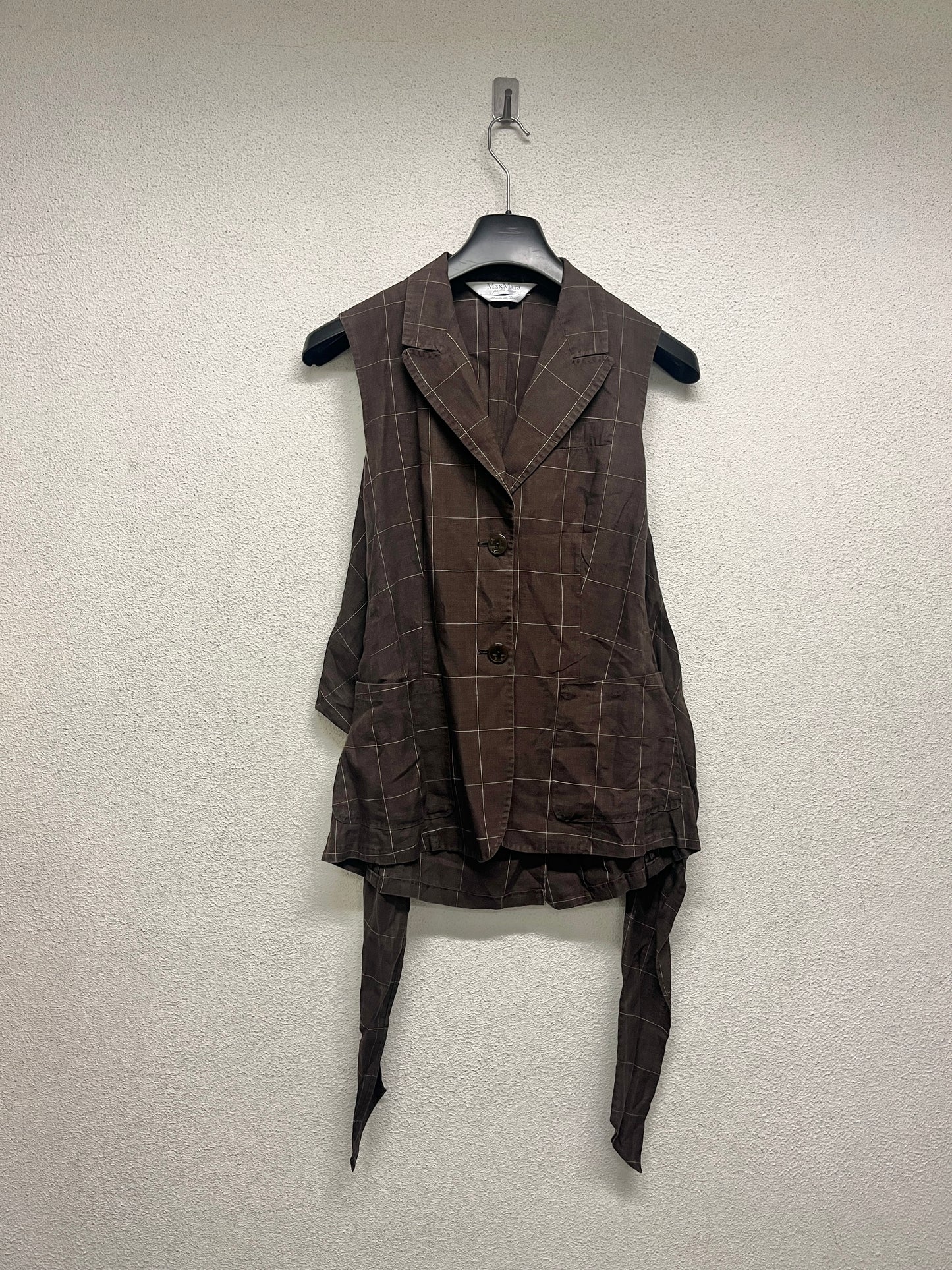MAX MARA linen brown vest (XL)