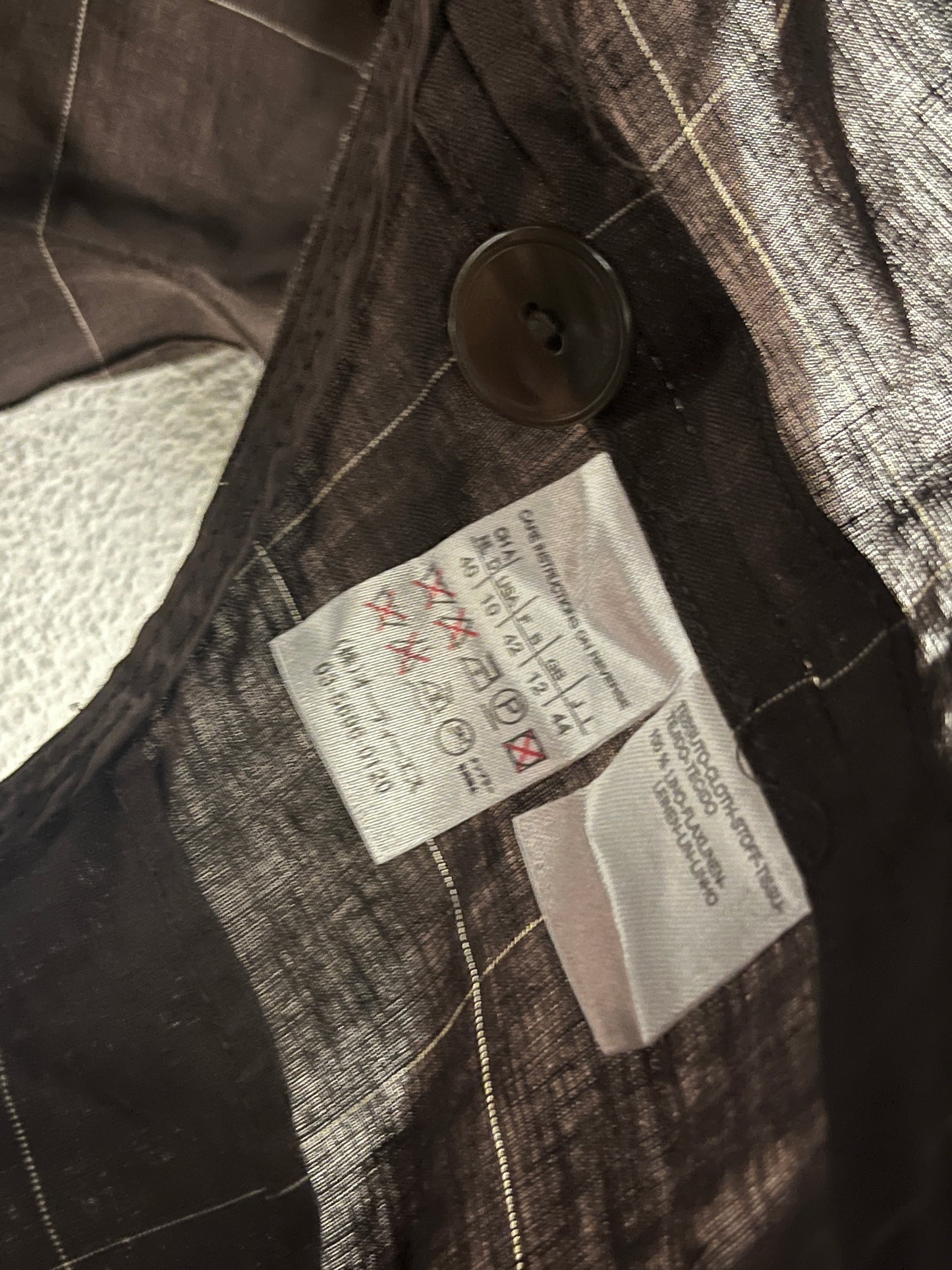 MAX MARA linen brown vest (XL)