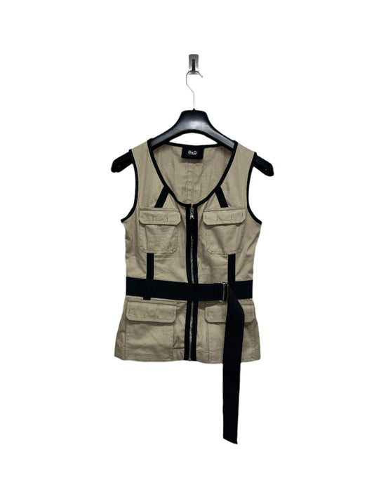 DOLCE & GABBANA utility cargo gillet belted vest (M)