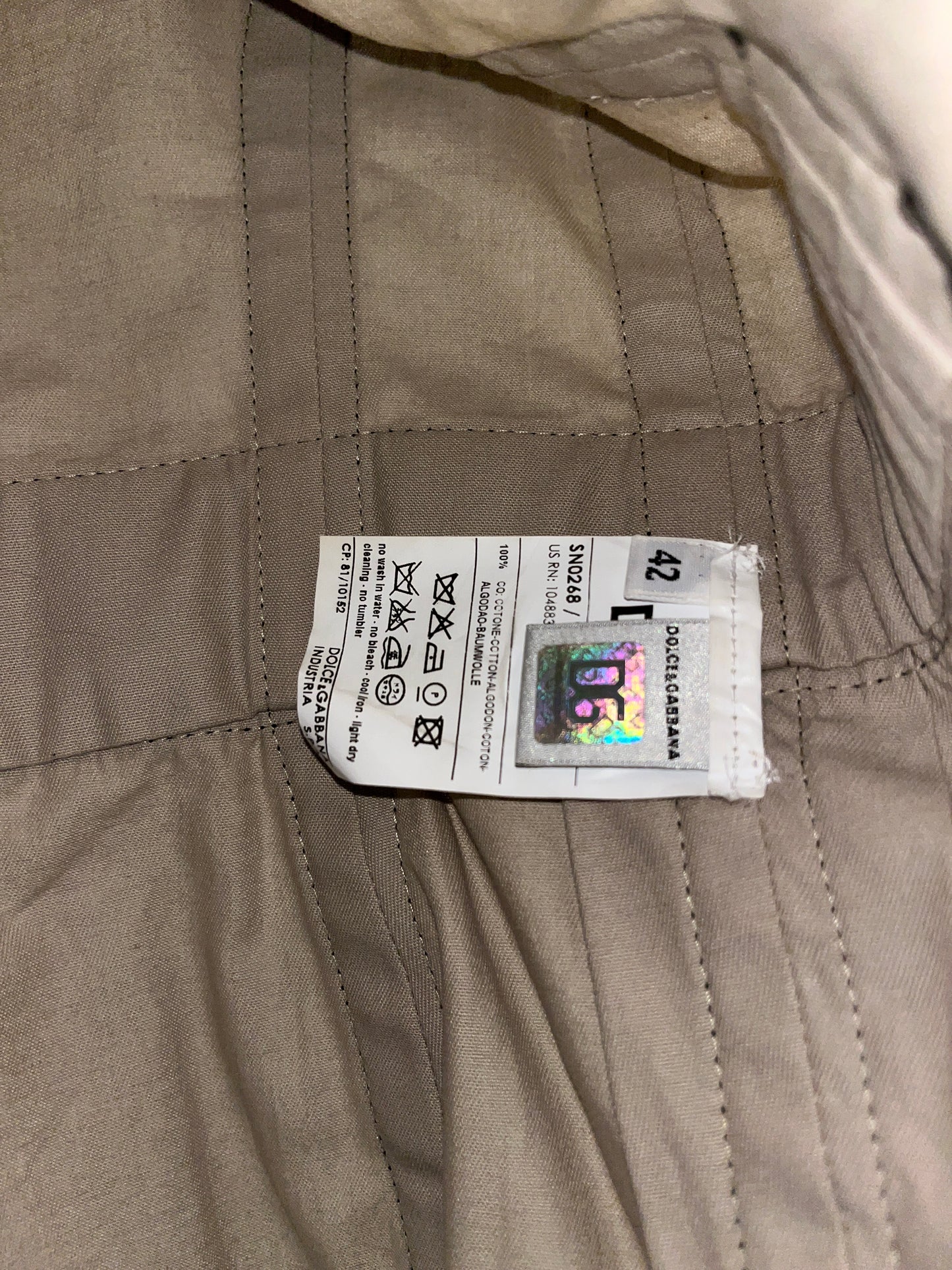 DOLCE & GABBANA utility cargo gillet belted vest (M)
