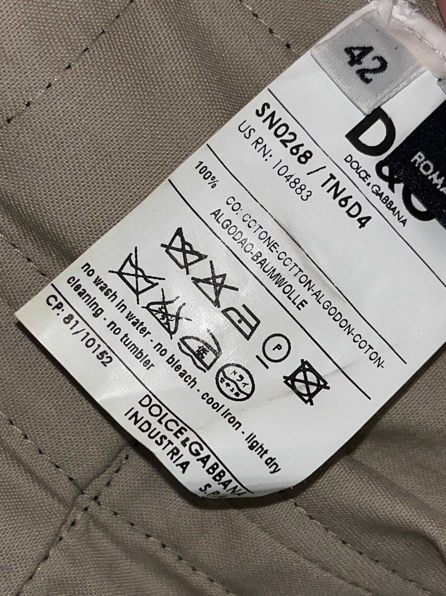 DOLCE & GABBANA utility cargo gillet belted vest (M)