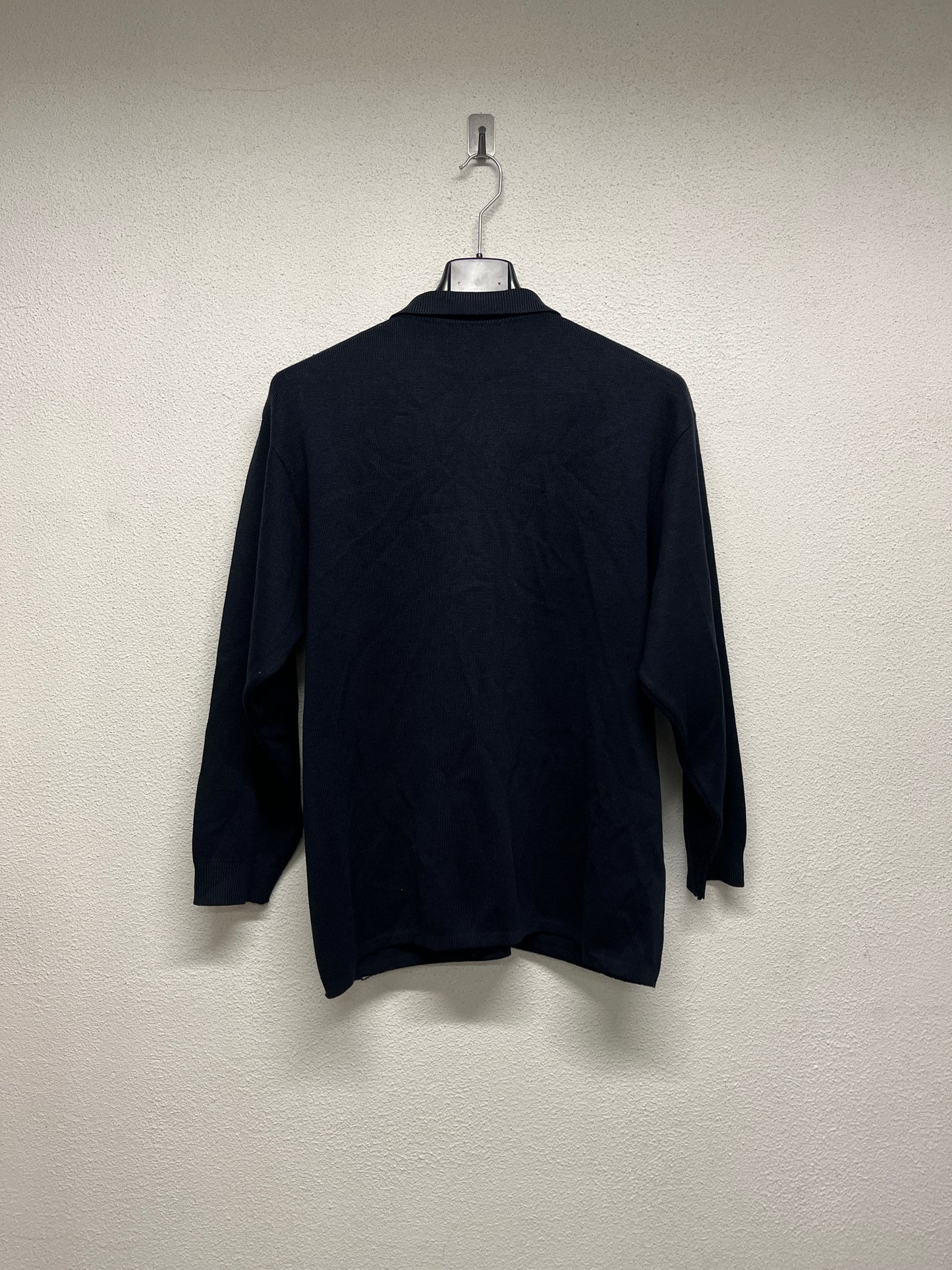PACO RABBANNE wool button-up navy cardigan (L/XL)