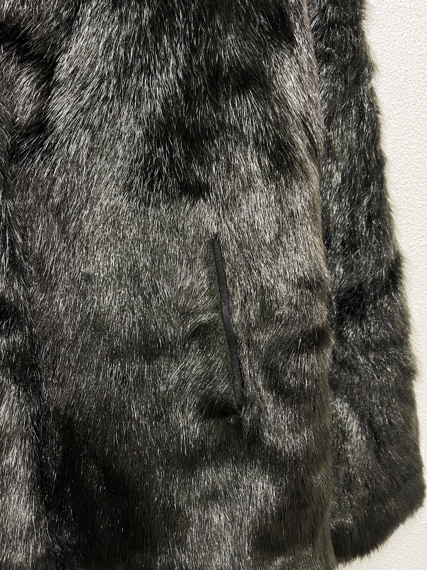 VINTAGE real fur coat (S/M)