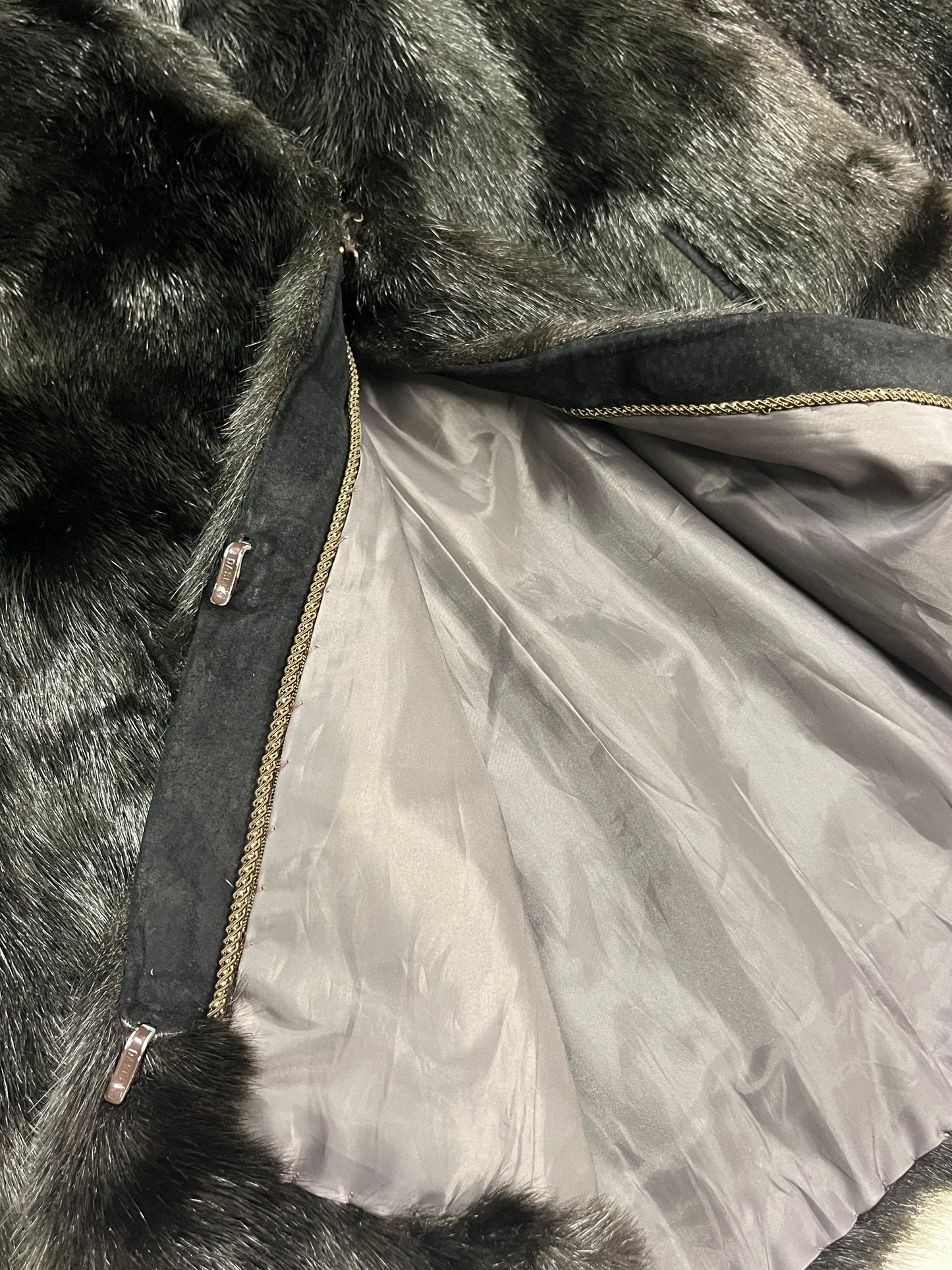 VINTAGE real fur coat (S/M)