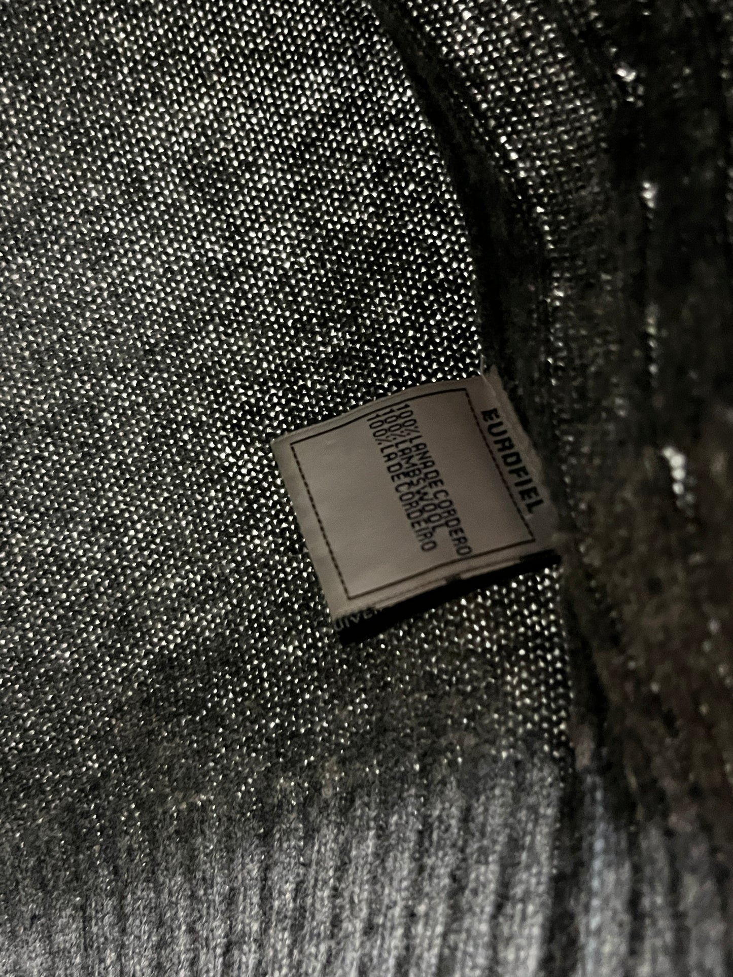 YVES SAINT LAURENT wool grey cable knit vest (M)