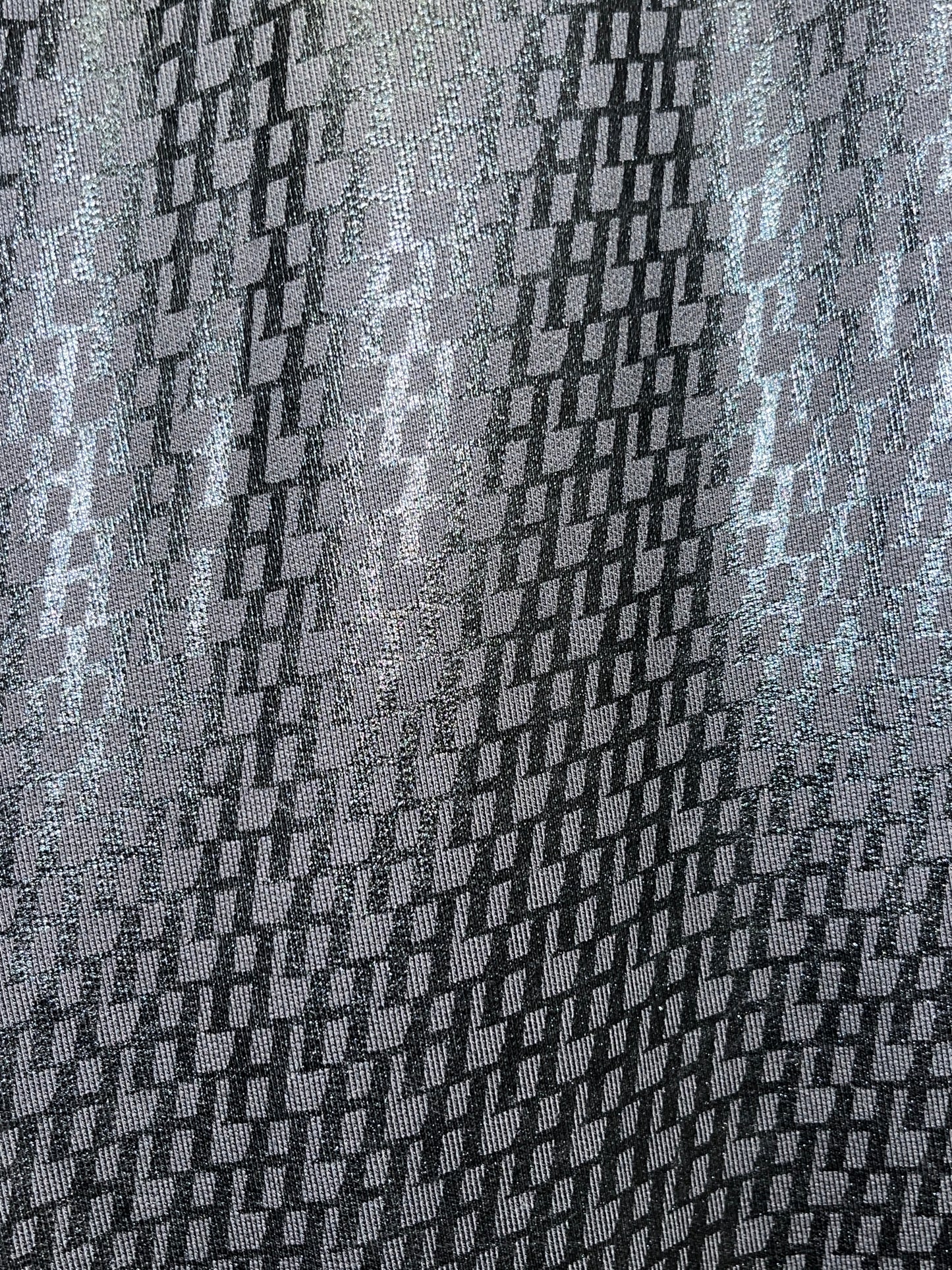 HELMUT LANG black shiny monogram baggy trousers (M)