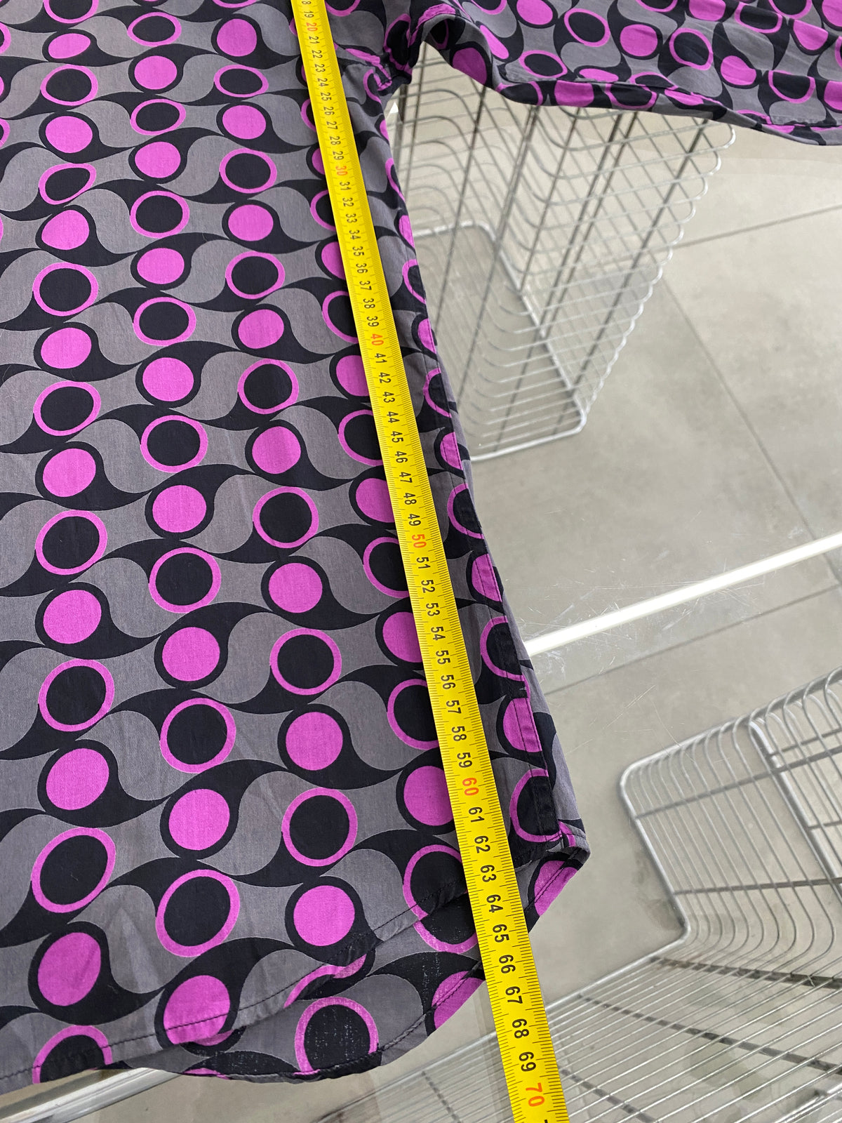 Agnès B. purple pattern shirt (M)