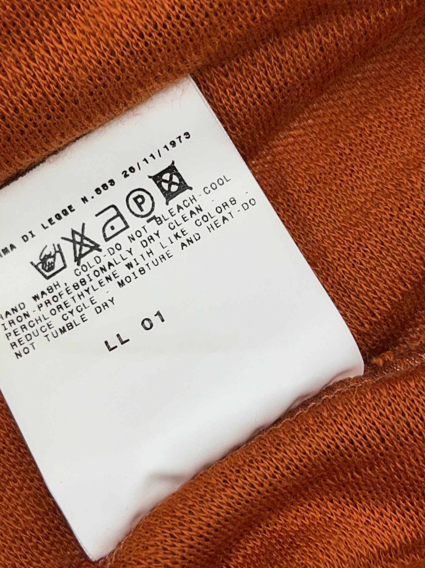 ROBERTO CAVALLI wool orange plissé wrap cardigan (M)