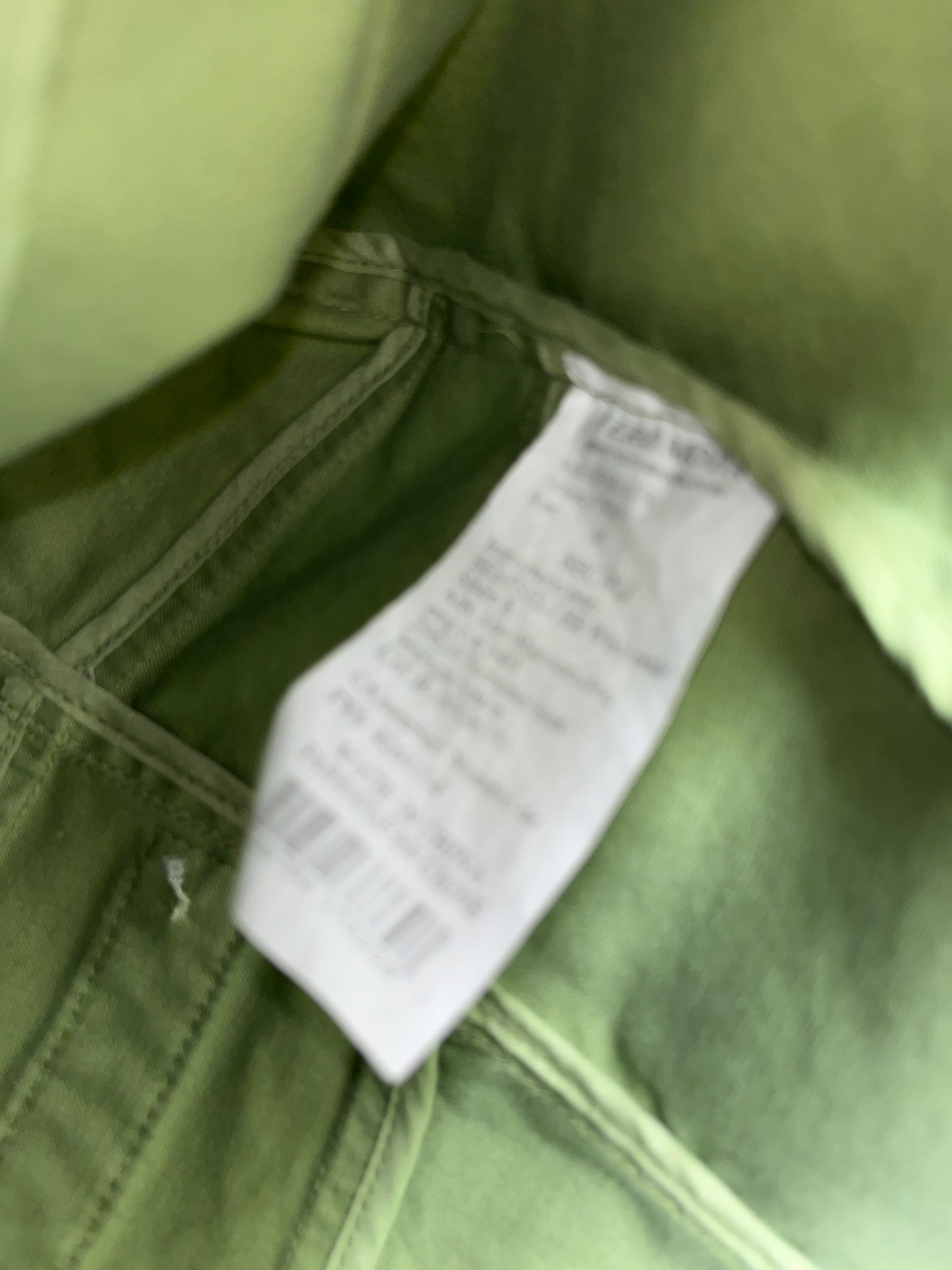 VINTAGE green asymmetrical military jacket (S)
