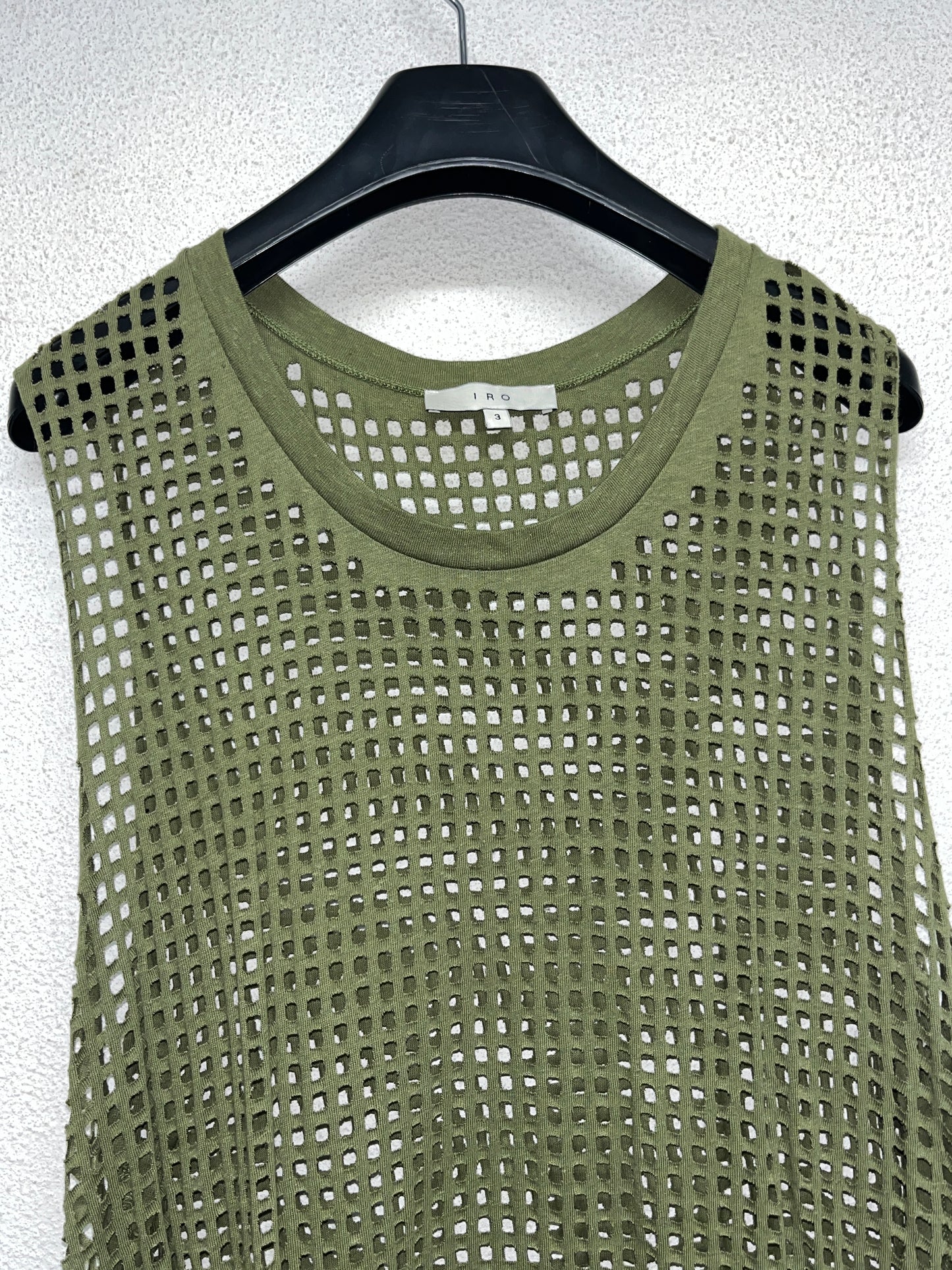 IRO net green min dress or tank top (S)