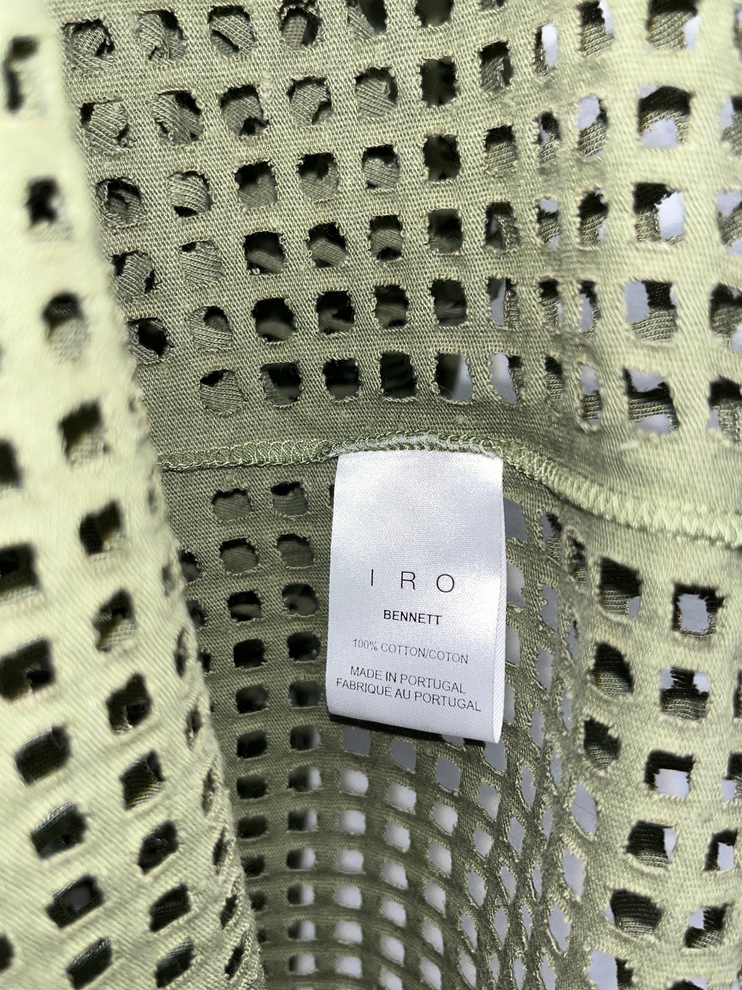 IRO net green min dress or tank top (S)
