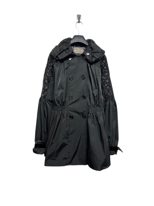 ETRO parka coat with beading details and puffed collar (M)