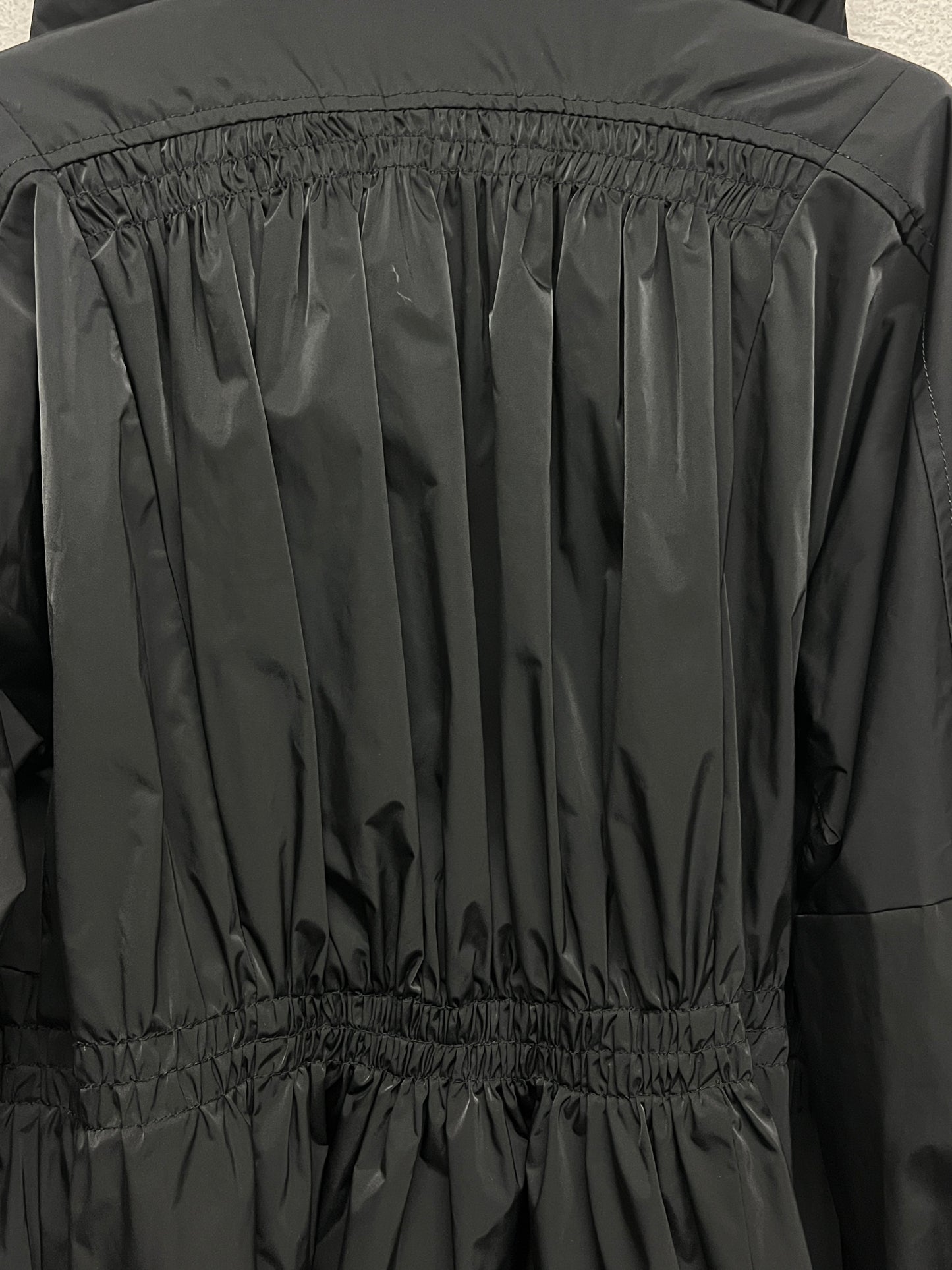 ETRO parka coat with beading details and puffed collar (M)