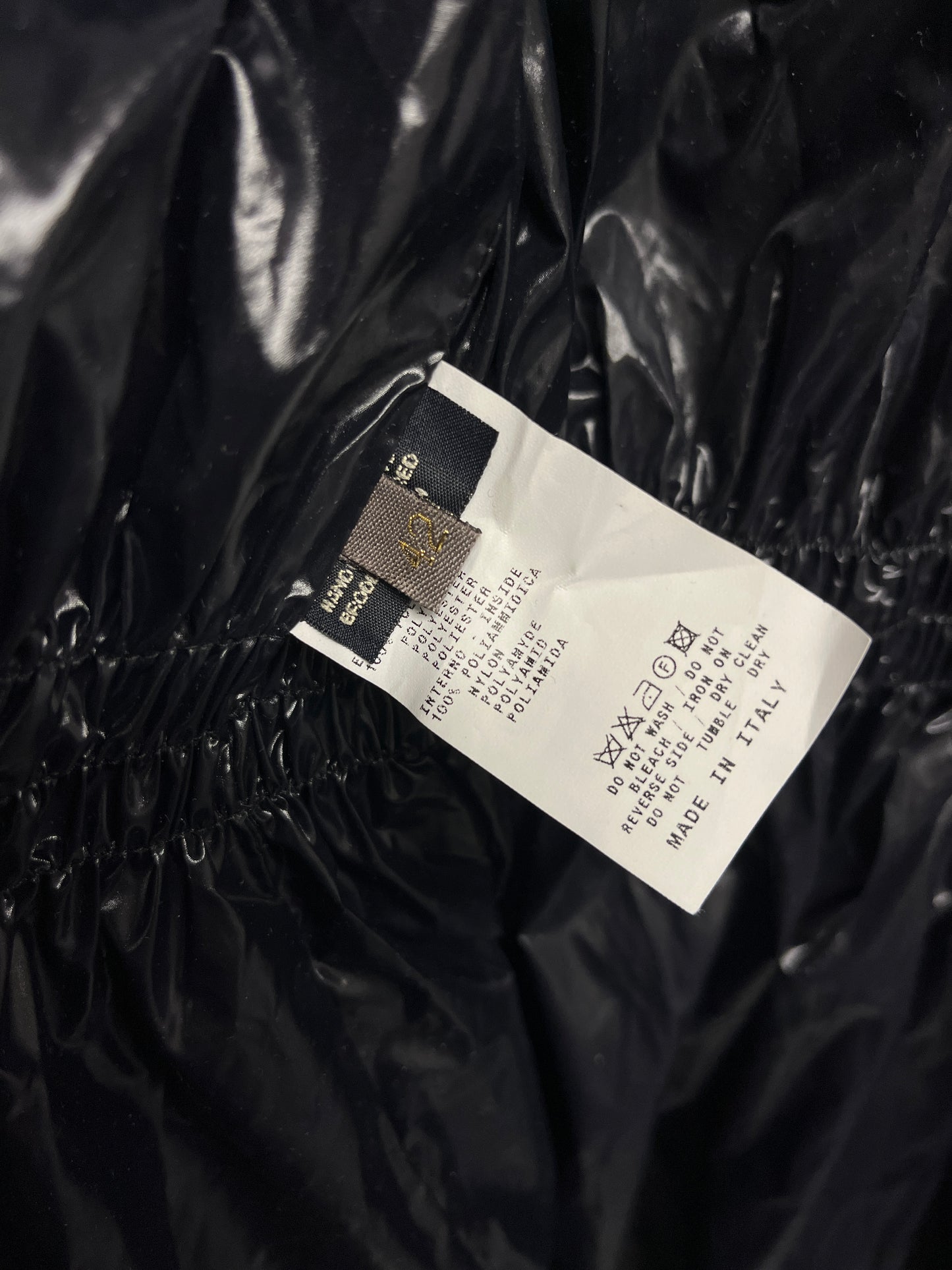 ETRO parka coat with beading details and puffed collar (M)